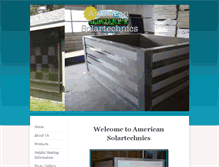 Tablet Screenshot of americansolartechnics.com